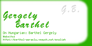 gergely barthel business card